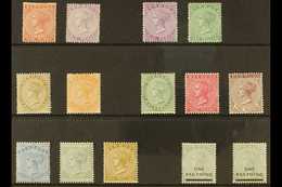 1865-1904 MINT QV SELECTION  Presented On A Stock Card That Includes 1865-1903 CC Wmk P14 1d & 6d, P14 X 12½ 6d & 1s, 18 - Bermuda