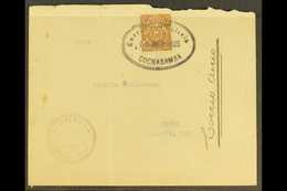 1925  (10 Aug) Env To Oruro Bearing The 1925 50c "CORREO AERO A ORURO 11 - 8 - 1925" Opt Stamp (Michel 149, Sanabria 2)  - Bolivia