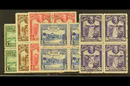 1931  Centenary Set, SG 283/287, In Fine Cds Used Blocks Of Four. (20 Stamps) For More Images, Please Visit Http://www.s - British Guiana (...-1966)