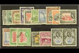 1954-63  Complete QEII Definitives Set, SG 331/345, Plus 72c And $5 DLR Printings, Fine Used. (17 Stamps) For More Image - British Guiana (...-1966)