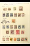 1885-1921 ATTRACTIVE COLLECTION  In Hingeless Mounts On Album Pages, Mint And Used, Mostly Fine And Fresh. Note 1885-88  - Brits-Levant