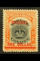 1906  $1 On 8c Green & Vermilion Top Value, SG 22, Fine Mint, Fresh. For More Images, Please Visit Http://www.sandafayre - Brunei (...-1984)