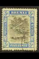 1907-10  5c Grey-black & Blue, Wmk Mult Crown CA, SG 27, Very Fine Used. For More Images, Please Visit Http://www.sandaf - Brunei (...-1984)