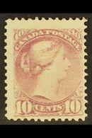 1876  10c Pale Lilac-magenta, Montreal Printing On Medium To Stout Wove Paper, SG 87, Mint With Part Original Gum, Tiny  - Sonstige & Ohne Zuordnung