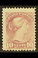 1876  10c Pale Lilac-magenta, Montreal Printing On Medium To Stout Wove Paper, SG 87, Mint With Part Original Gum, Tiny  - Other & Unclassified