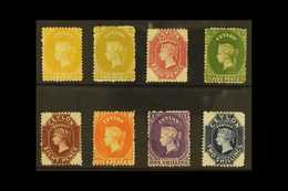 1867-70 ATTRACTIVE ALL DIFFERENT GROUP  Includes 2d Two Shades, 4d Rose-carmine, And 5d Bronze-green (these All Mint), 8 - Ceylon (...-1947)