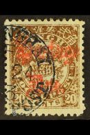 SHANGHAI MUNICIPAL POSTS  1892 20c Brown Postage Due, Wmk Upright, Variety "wmk Inverted", SG D140 Var, Fine Used, Unlis - Andere & Zonder Classificatie