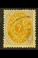 1873  7c Yellow Ochre And Slate Lilac, SG 20, Good Used, Bright Colours. Cat £180 For More Images, Please Visit Http://w - Dänisch-Westindien