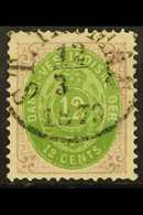 1873-1902  12c Yellow-green & Reddish Purple Perf 14x13½ (SG 27, Facit 11b), Used With Nice Fully Dated "St. Thomas" Cds - Dänisch-Westindien