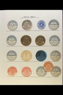 POSTAL SEALS  COLLECTION Of Circular Seals, Arranged Alphabetically On Album Pages, All Different, Some With Part Postal - Other & Unclassified