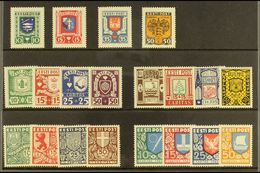 1936-40 SOCIAL RELIEF FUND SETS  A Lovely Selection Of Complete "Caritas" (Social Relief Fund) Sets, 1936 Set Mi 109/12, - Estland