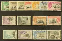 1954-62  Pictorials Complete Set, SG G26/40, Very Fine Cds Used, Fresh. (15 Stamps) For More Images, Please Visit Http:/ - Falkland