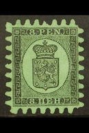 1866-67  8p Black/green Wove Paper, Type II Serpentine Roulette, SG 45, Unused With One Shortish Perf For More Images, P - Other & Unclassified