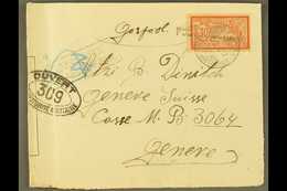 POSTES SERBES COVER  1917 (Dec) censored Cover Addressed To Switzerland, Bearing France 40c Stamp Tied By Serbian Cyrill - Altri & Non Classificati