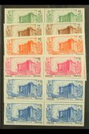 GUADELOUPE  1939 150th Anniv Of The Revolution Set Complete, Yv 142/6, In Superb Mint Blocks Of 4 (3nh, 1 Og). (20 Stamp - Andere & Zonder Classificatie