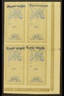 GUADELOUPE  REVENUE STAMPS 1899 40c Imperf Effets De Commerce Stamp Of France (1880) Surcharged "Tarif Triple" (Forbin 1 - Altri & Non Classificati