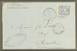 MARTINIQUE  1881 Cover To Marseille Franked Sage 25c Ultramarine Tied By Crisp Strike Of Martinique Saint Pierre Cds Wit - Other & Unclassified