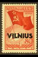 VILNIUS  1941 80k Red & Carmine With "VILNIUS" Local Overprint (Michel 17, SG 17), Fine Never Hinged Mint, Fresh & Scarc - Andere & Zonder Classificatie