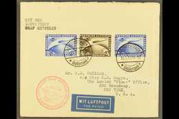 1930 RARE 'GRAF ZEPPELIN' FLIGHT COVER.  1930 (18 May) Airmail Cover Addressed To USA, Bearing 1930 2m (x2 Examples) & 4 - Altri & Non Classificati