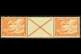 1933  8pf+label+8pf Wagner Horizontal Se-tenant Strip Of 3, Michel W 54, Never Hinged Mint, Very Fresh. For More Images, - Altri & Non Classificati