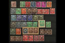 POLICE 'POL' PERFINS  1926-1933 USED COLLECTION On A Stock Page, All Different Incl Various Types & Inverted Perfins, No - Altri & Non Classificati