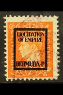 WWII PROPAGANDA FORGERY  2d Orange With "LIQUIDATION OF EMPIRE / BERMUDA IS" Overprint, Michel 12g, Used. For More Image - Other & Unclassified