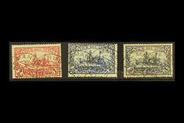 GERMAN NEW GUINEA  1900-01 1m Carmine, 2m Blue & 3m Violet-black (Michel 16/18, SG 16/18), Fine Used With "Manus" Cds's, - Sonstige & Ohne Zuordnung