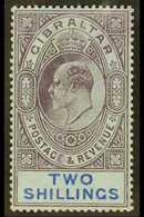 1906-11  2s Purple & Bright Blue On Blue, Wmk MCA, SG 72, Superb Mint, Barest Trace Of A Hinge Mark! For More Images, Pl - Gibilterra