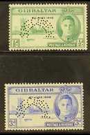 1946  Victory Set, Perf. "SPECIMEN", SG 132/133s, Superb Never Hinged Mint. (2) For More Images, Please Visit Http://www - Gibraltar