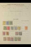 1876-1935 MINT COLLECTION  Presented On "New Ideal" Printed Pages & Includes 1876-84 CC Wmk ½d, 1d & 2d (all Unused & Wi - Goldküste (...-1957)