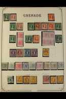 1861-1958 MINT & USED COLLECTION  Presented On Album Pages, We See Strong Ranges From Each Reign, Note Good Chalon Heads - Grenada (...-1974)