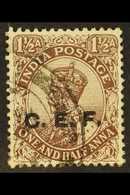 CHINA EXPEDITIONARY FORCE  1914-22 1½a Chocolate, Type A, SG C26, Fine Used. For More Images, Please Visit Http://www.sa - Altri & Non Classificati