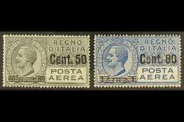 1927  AIRMAILS 50c On 60c Grey & 80c On 1l Blue, Sassone 8/9, Mi 270/1, Never Hinged Mint (2 Stamps). For More Images, P - Unclassified