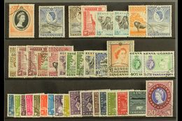 1953-62  Complete Fine Used Run, SG 165/98, Plus 1954 15c Redrawn, 50c Shade, 2s Shade, 1960-62 1s Shade. A Fine Mint Se - Vide