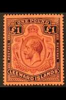 1921-32  £1 Purple & Black/red, SG 80, Very Fine Mint For More Images, Please Visit Http://www.sandafayre.com/itemdetail - Leeward  Islands