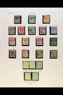 1937-1941 USED COLLECTION  With Shades, Paper Types & Blocks In Hingeless Mounts On Leaves, Inc 1937-41 All Values To $2 - Straits Settlements