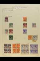 GENERAL ISSUES  Stamps Of Straits Settlements Overprinted Single Line Chop, Used Values To 50c, Between SG J146 - J157,  - Autres & Non Classés