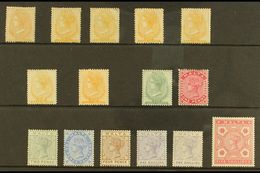 1863-1890 MINT COLLECTION  A Most Useful Selection On A Stock Card. Includes 1863 No Watermark ½d Buff (SG 3, Unused), 1 - Malta (...-1964)