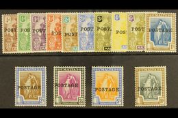 1926  "POSTAGE" Overprints Complete Set, SG 143/156, Very Fine Mint. (14 Stamps) For More Images, Please Visit Http://ww - Malta (...-1964)
