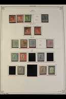 1876-1958 MINT & USED COLLECTION  Presented On Album Pages, We See 1876-83 1d & 6d Mint/unused, 1880 4d Used, 1884-5 2½d - Montserrat