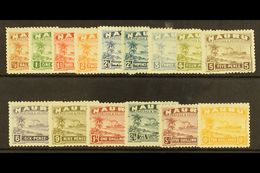 1924 - 48  Freighter Set On Rough Surfaced Paper, SG26A/39A Incl 2d Greenish Blue, Very Fine Mint. (15 Stamps) For More  - Nauru