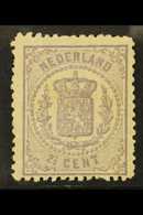 1869-76  2½c Mauve Arms Perf 13¼ Small Holes (SG 62, NVPH 18C, Michel 18 B), Fine Mint, Some Uneven Perfs, Fresh Colour. - Sonstige & Ohne Zuordnung