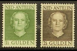 ANTILLES  1950-79 1½g Grey Green & 2½g Sepia  Perf 12½ X 12, SG 321/22, Very Fine Mint (2 Stamps) For More Images, Pleas - Other & Unclassified