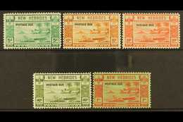 ENGLISH INSCRIPTIONS  POSTAGE DUES 1938 Set Overprinted Small "Postage Due", SG D6/11, Very Fine Mint. (5 Stamps) For Mo - Other & Unclassified