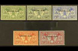 FRENCH INSCRIPTIONS  POSTAGE DUES 1925 Overprint Set Complete, SG FD 53/7, Very Fine Mint. (5 Stamps) For More Images, P - Altri & Non Classificati