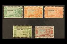 FRENCH  POSTAGE DUES 1938 Overprints Complete Set, SG FD65/69, Very Fine Cds Used, Fresh. (5 Stamps) For More Images, Pl - Altri & Non Classificati