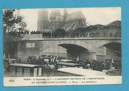CPA Catastrophe Autobus Seine Accident 1911 Pont De L'Archevéché PARIS Ed. E.L.D - Andere & Zonder Classificatie