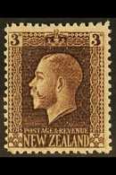 1916  3d Chocolate, Geo V, Variety "no Wmk", SG 433a, Very Fine Never Hinged Mint. For More Images, Please Visit Http:// - Other & Unclassified
