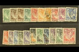 1938-52  Complete KGVI Set, SG 25/45, Fair To Fine Cds Used. (21) For More Images, Please Visit Http://www.sandafayre.co - Nordrhodesien (...-1963)