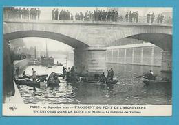 CPA Catastrophe Autobus Seine Accident 1911 Pont De L'Archevéché PARIS Ed. E.L.D - Andere & Zonder Classificatie